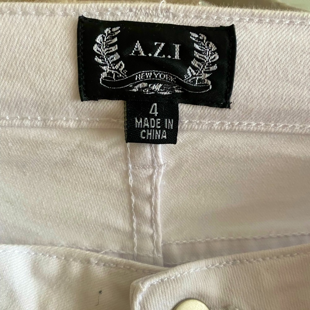 White AZI jeans